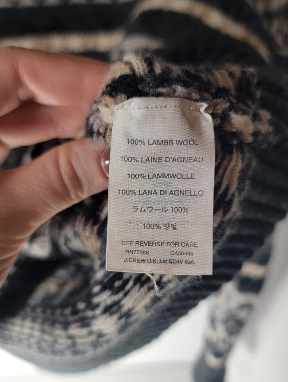 J. Crew Women's Sweater 100% Lambswool - Picture 7 of 7